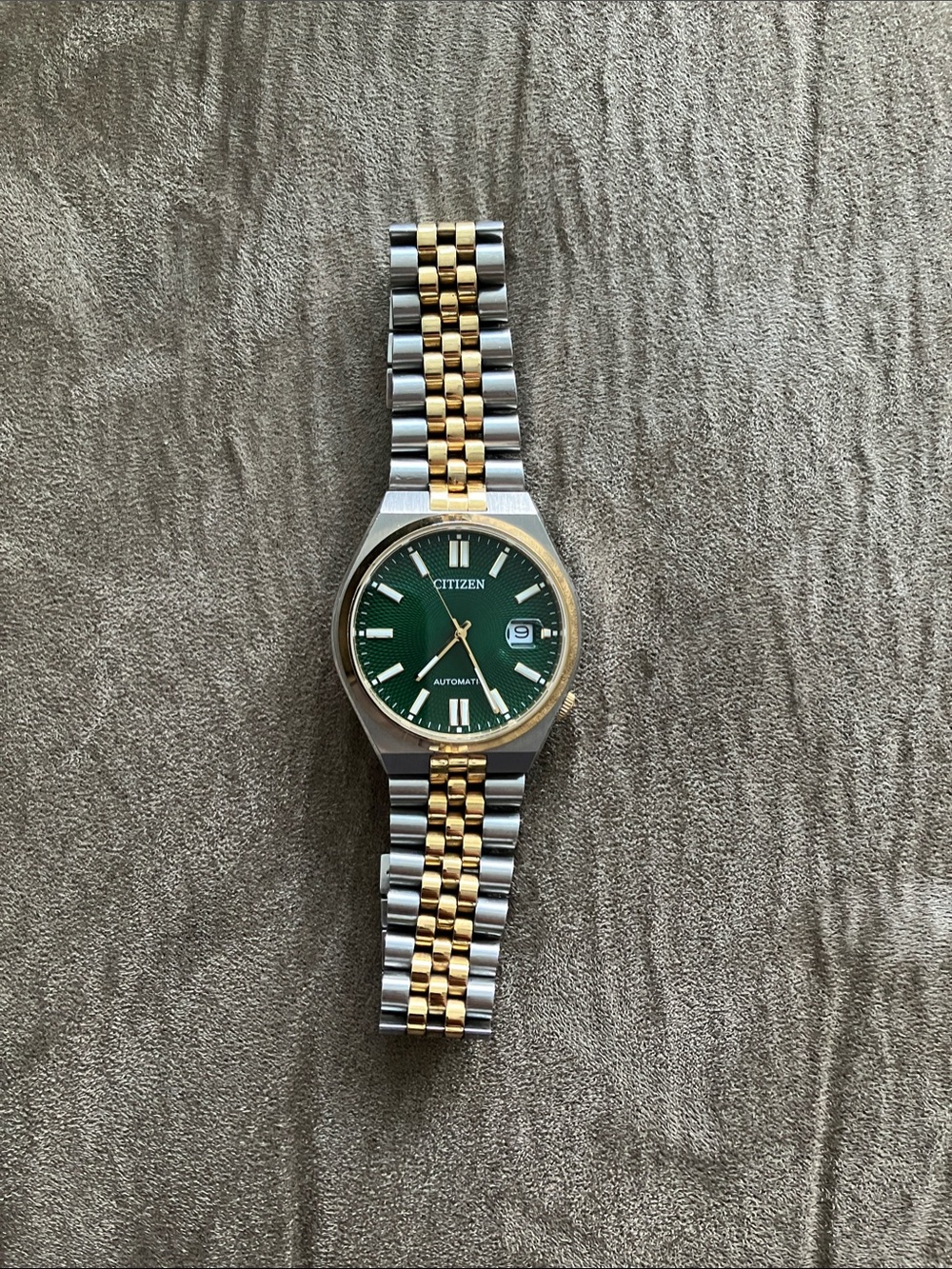 Citizen Men's Two-Tone Green Dial Watch
